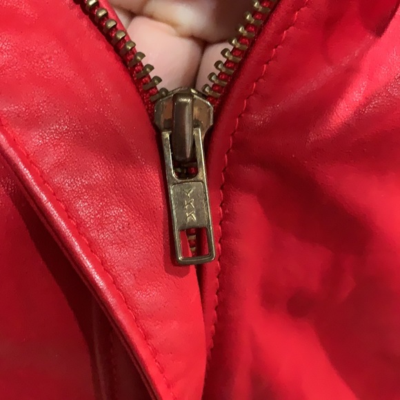 Gino diGiorgio  Red Leather Jacket M - Picture 11 of 16